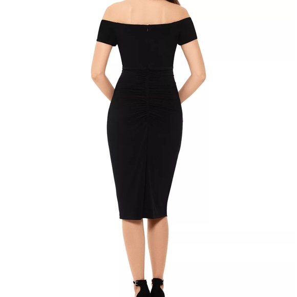 Off-Shoulder Black Dress - Picture 2 of 9